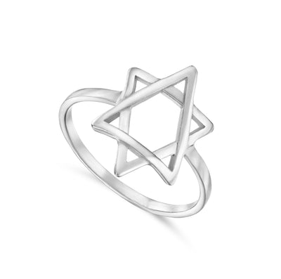 טבעת מגן דוד מהממת מכסף