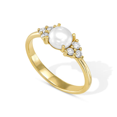 Diamonds Pearl ring