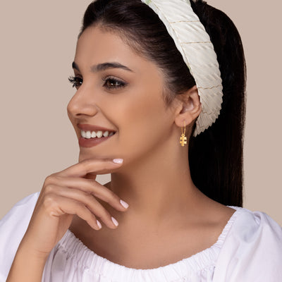 Gold Puzzle earrings